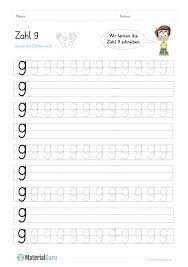 Die arbeitsblätter für die 2. Ein Kostenloses Mathe Arbeitsblatt Zum Schreiben Lernen Der Zahl 9 Auf Dem Die Kinder Die Zah Schreiben Lernen Zahlen Lernen Vorschule Zahlen Schreiben Lernen