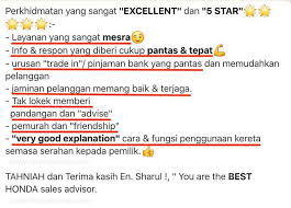 Jadi, lebih untung sekiranya anda jual kereta lama di sini sebelum membeli kereta baru. Sharul Honda 2021 Honda Accord
