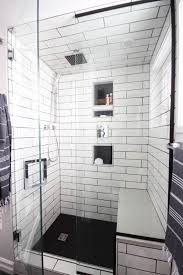 Black And White Bathroom Shower Ideas Modern Bathroom Reveal Love Create Celebrate Modern Bathroom Renovations Modern Bathroom Small Bathroom Remodel