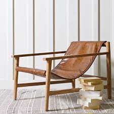 sling recliner armchair minimalist chair chair design leather sling chair