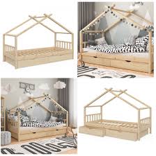 Montessori Children S Floor Bed Frame With Storage Drawers 3ft Rare Epoch 2021 Yatak Cadir Bebek Odasi Mobilya Erkek Bebek Yatak