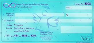 Resultado De Imagen Para Como Hacer Un Cheque De La Abundancia Cheque Abundancia Oraciones