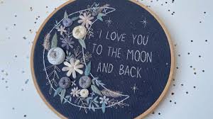 Find & download free graphic resources for moon pattern. Embroidery Tutorial I Love You To The Moon And Back Embroidery Pattern Youtube