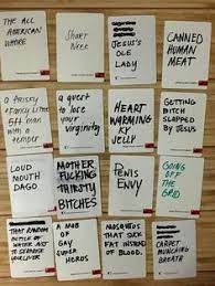 The game forces players to create combinations of cards with the purpose of being the funniest possible sentence ever created in the. 100 Best Cards Against Humanity Ideas Cards Against Humanity Cards Of Humanity Cards Against Humanity Funny