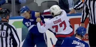 Yanni gourde born 15th december 1991, currently him 29. Tj Oshie S Fight With Yanni Gourde Sparks Capitals To Two Unanswered Goals To Close Period