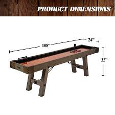 Barrington 9 Sutter Collection Shuffleboard Table Rustic Furniture Brown Walmart Com In 2020 Shuffleboard Table Rustic Furniture Furniture Styles