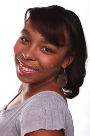 Porträt Einer Schwarzen Frau Stockfoto