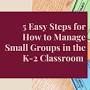 Small group classroom Management from www.simplybteaching.com