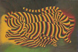 Victor Vasarely Tigres 1938 Victor Vasarely Art Reproductions Serigraph