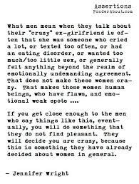 Crazy Feminist Quotes Found On Ponderabout Com Words Quotes Perfection Quotes They tell you all the time what to do, what to think, what to feel. pinterest