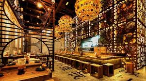 Decoration D Un Restaurant Japonais Par Mojo Design Design Interieur Japonais Design De Restaurant Restaurant De Luxe