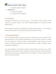 Focus Group Discussion Report Template 1 Templates Example Templates Example Focus Group Report Template Focus
