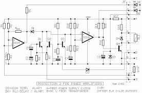 Printed circuit board (pcb) layout. Protection Circuit For Power Amplifier Output And Loudspeaker