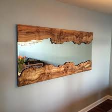 Handcrafted Live Edge Wall Mirror With Live Edge W Edge Handcrafted Live Miroir Mirror Wall Live Rand Mobel Wandspiegel Dekorationen Fur Zu Hause