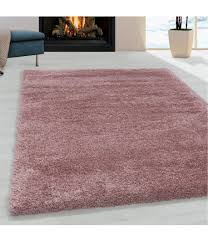 Ob teppich trends 2016 oder zeitloses. Hochflor Teppich Super Soft Shaggy Flor Weich Farbe Rose Grosse 60x110 Cm