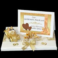 Das richtige geschenk zur goldenen hochzeit. áƒ¦ Geld Geschenk Zur Goldenen Hochzeit Mit Auto Und Karte áƒ¦ Goldene 50 Goldpaar Ebay
