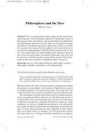 Der philosoph daniel james hält dagegen: Pdf Philosophers And The Poor