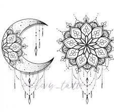 33 Ideas For Design Tattoo Mandala Sun Moon Moon Tattoo Designs Moon Tattoo Mandala Tattoo Design