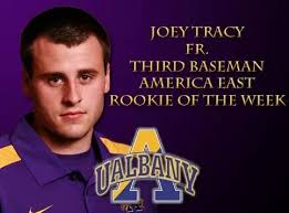 Joey Tracy Named America East Conference Baseball Rookie of the Week