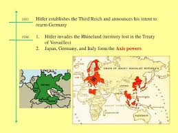 The process started in 1935, when residents of the saar region, which had been ruled under a mandate by the league of nations since the versailles treaty, decided to join germany after holding a popular referendum. World War Ii Allied Powers Axis Powers Great Britain France Ppt Download