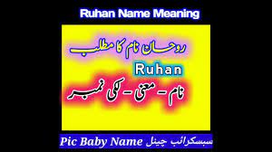 Ruhan Name Meaning In Urdu Rohan Naam Ka Matlab روحان نام کے معنی By Names With Meaning Maria Name Meaning Baby Names