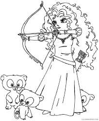 Pulsa en las imágenes para verlas en mayor tamaño. Brave Coloring Pages Tv Film Brave Merida And Brothers Printable 2020 01404 Coloring4free Coloring4free Com