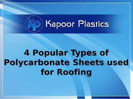 Maybe you would like to learn more about one of these? 4 Popular Types Of Polycarbonate Sheets Used For Roofing