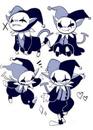 Sloppy Jevil Doodles Cartoon Art Styles Cute Art Fantasy Character Design