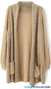 En Sik Ve Sportif Bayan Hirka Modelleri 2019 In 2020 Loose Cardigan Sweater Long Sleeve Knitted Cardigan Fashion