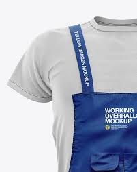 Download Melange Working Overalls Mockup In Apparel Mockups On Yellow Images Object Mockups