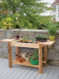 Potting Bench Cedar Potting Table With Soil Sink Potting Tables Potting Bench With Sink Potting Bench