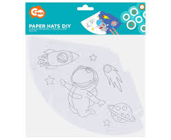 Un blog ce cuprinde planse de colorat si fise de lucru pentru copii. Set 6 Coifuri De Colorat Diy Cosmos Party