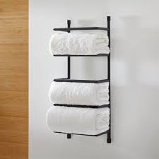 Black Wall Mount Towel Rack Crate And Barrel Towel Rack Bathroom Towel Storage Towel Rack Bathroom