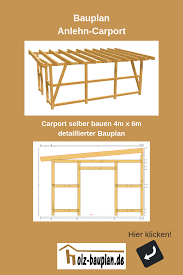 Anlehn Carport Selber Bauen Carport Bois Bois