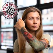 Tattoos, both big and small, make you who you are. At Hustle Butter, we  celebrate them all. Whether it's a mini tattoo a full sleeve, we support  what feels right to you
