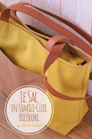 Le Sac En Simili Bicolore En 2020 Modele De Sac En Cuir Sac Sac Cuir
