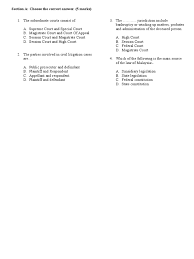 The magistrates' courts and sessions courts in malaysia have jurisdiction in both criminal and civil matters. Business Law Quiz 1 Lawsuit Supreme Courts