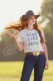 Slay Like David Blonde Tees Light Blonde She Is Clothed