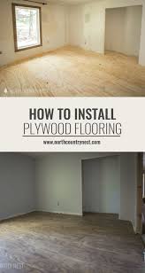 One Room Challenge Week Two How To Install Plywood Flooring Cheap Flooring Diy Wood Floors Inexpensive Flooring
