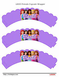 Lego Friends Cupcake Wrapper Lego Friends Birthday Lego Friends Birthday Party Lego Friends Party
