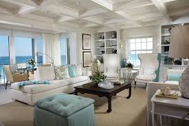 White Coastal Living Room With Ocean View Beach Style Decorating Living Room Small House Interior Design Interior Design Usa