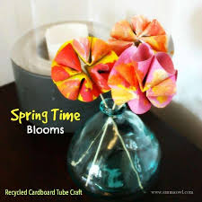 How to make paper flowers using toilet paper rolls. Spring Time Flowers Using Toilet Rolls Emma Owl
