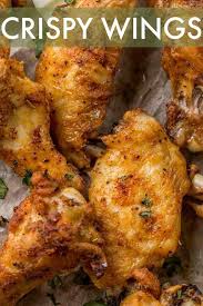 Crispy Baked Chicken Wings Chicken Wing Recipes Baked Chicken Wing Recipes Best Chicken Wing Recipe