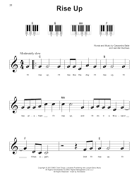 Principal (guitarra y guitarra eléctrica). Rise Up Sheet Music Andra Day Super Easy Piano