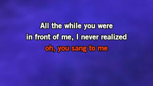 Just to think you live inside of me i had no idea how this could be now i'm crazy for your love can't believe i'm crazy. Karaoke You Sang To Me Marc Anthony Cdg Mp4 Kfn Karaoke Version
