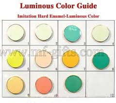 Color Chart Medal Lapel Pin Dog Tag Keychain Belt Buckle