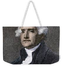 Portrait Of American President Thomas Jefferson (1743-1826) Bath Towel by  American School
