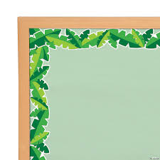 File formats include gif, jpg, pdf, and png. Tropical Leaves Wide Bulletin Board Borders Oriental Trading
