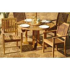 Barbuda 5pc Stackable Outdoor Teak Dining Set By Westminster Teak 3195 00 Lifetime Warranty Against Outdoor Furniture Sets Teak Chairs Patio Furniture Sets