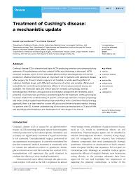 PDF) Treatment of Cushings disease: A mechanistic update